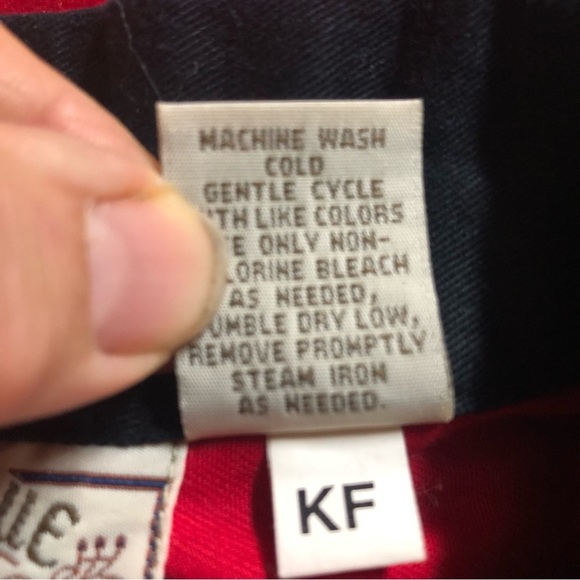 Rhythm Blue Women’s Vest Red Cotton Metal Buttons Embroidered Western - Picture 7 of 8